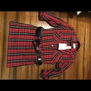 Current Elliot /NWT - plaid jean dress